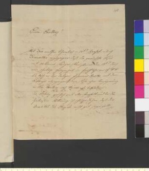 Brief von Gradl, Johann Wendelin an Goethe, Johann Wolfgang von