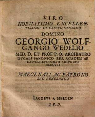 Iacobi a Mellen Historia urnae sepulcralis Sarmaticae anno MDCLXXIV repertae