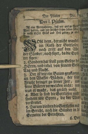 [Der I. Psalm. - Der XXII. Psalm.]