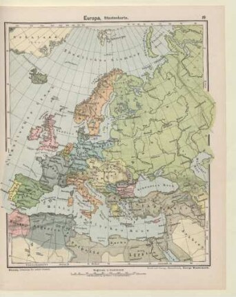 Europa, Staatenkarte