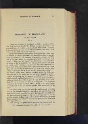 Memories of Maoriland