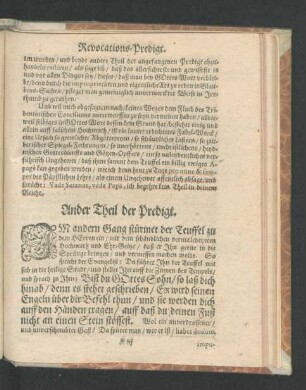 Ander Theil der Predigt.