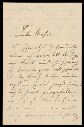 Brief von Gisela von Arnim an Amalie Joachim