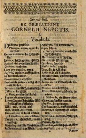 Johannes Knolii Lexicon Cornelii Nepotis tripartitum