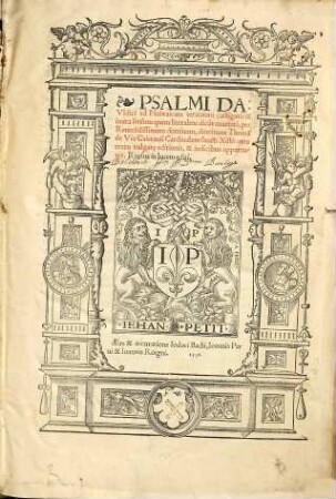Psalmi Davidici : ad Hebraicam veritatem castigati, & iuxta sensum quem literalem dicu[n]t enarrati