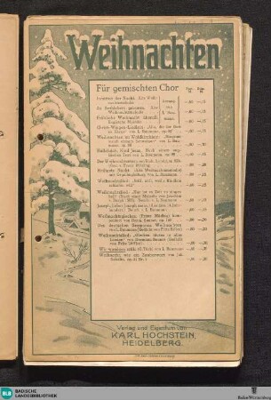 Wir wandern stille Hand in Hand : Weihnachtslied