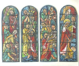 Entwurf für vier Fenster aus dem Leben Jesu