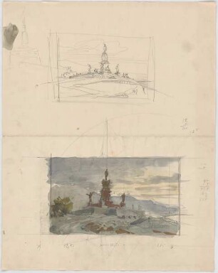 Thiersch, Friedrich von; nicht bestimmbare Blätter - Denkmal (Perspektiven)