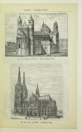 19. Der Dom zu Worms. (Romanischer Stil.)