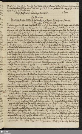 Pro Memoria ... d. d. Regensburg, d. 17ten Novemb: 1756.