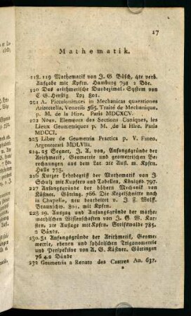 17-22, Mathematik