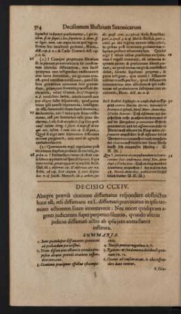 Decisio CCXIV.