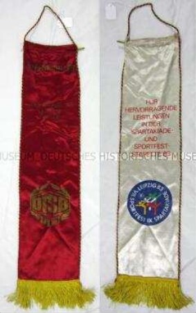Fahnenschleife zu Ehrenbanner des Zentralrates der Freien Deutschen Jugend