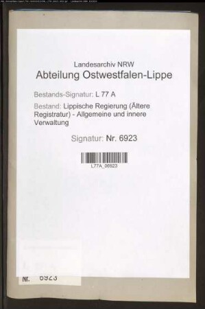 Anstellung des Steueraufsehers Friedrich Dreves zu Lemgo