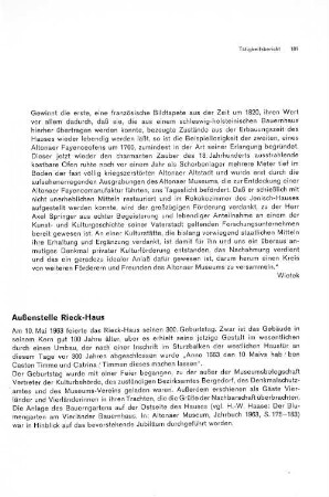 Außenstelle Rieck-Haus