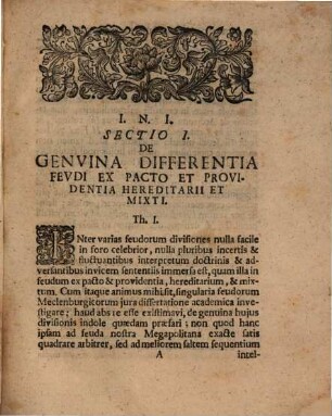 Dissertatio Jvridica De Singvlaribvs Fevdorvm Meclenbvrgicorvm Jvribvs