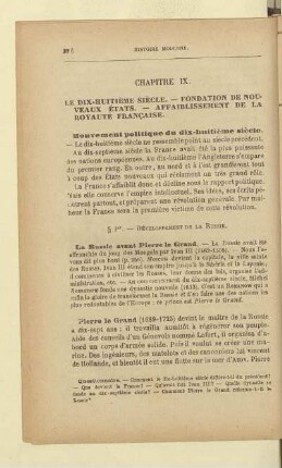 Chapitre IX. Le dix-huitième siècle. - Fondation de nouveaux États. - Affaiblissement de la royauté française