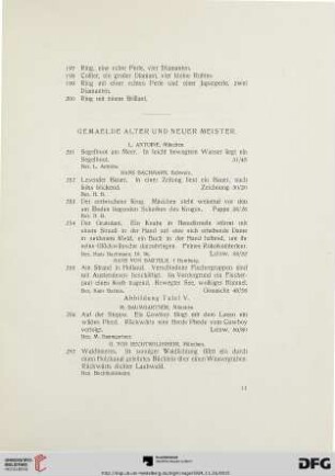 Gemaelde alter und neuer Meister (Nr. 251-370)