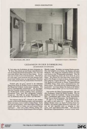35: Gedanken in der Dämmerung : "Imponderabilien" im Bauschaffen