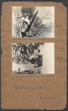Ital. schwerer Mörser im Hochgebirge