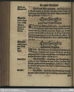 Gutthätigkeit gegen dem Nechsten