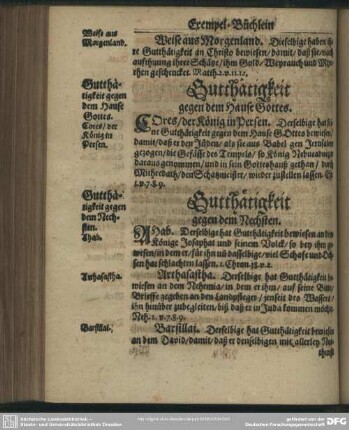 Gutthätigkeit gegen dem Nechsten