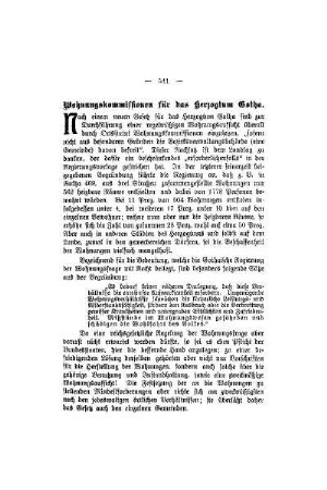 Wohnungskommissionen für das Herzogtum Gotha