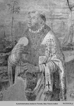 Kreuzigung Christi mit Heiligen