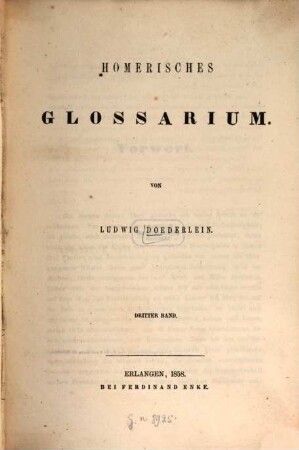 Homerisches Glossarium, 3