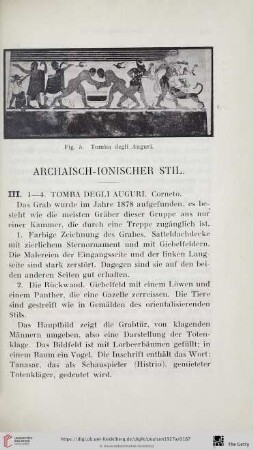 Archaisch - ionischer Stil