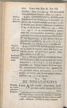 Tit. VII. De Donationibvs.