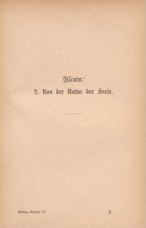 Alcuin: 2. Von der Natur der Seele