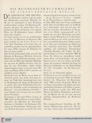 Die Reichenauer Buchmalerei