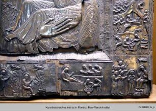 Die Gottesmutter aus dem Kloster Zarzma, sogenannte Laklakidze-Ikone : Szenen aus dem Leben Christi