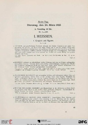 I. Meissen (Nr. 1-170
