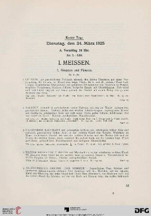 I. Meissen (Nr. 1-170