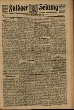 Zweite Ausgabe vom Dienstag, den 15. Juni 1909.
