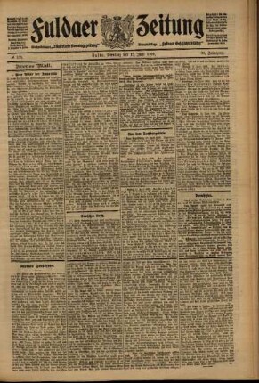 Zweite Ausgabe vom Dienstag, den 15. Juni 1909.