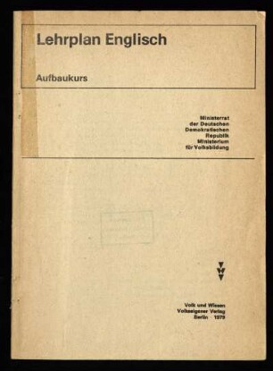1979: Aufbaukurs