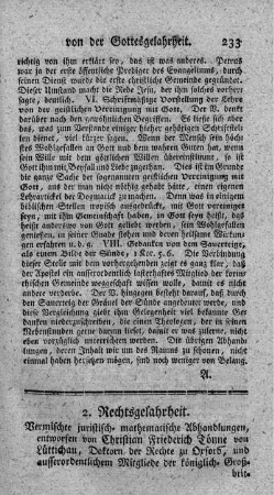 Vermischte juristisch-mathematische Abhandlungen.