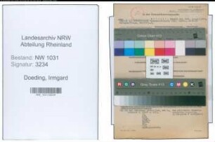 Entnazifizierung Irmgard Doeding , geb. 01.05.1911 ()