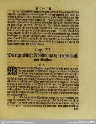 Cap. XI. Die eigendliche Abbildung der rechtschaffnen Christen