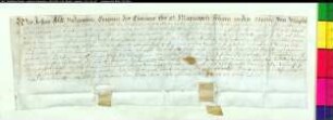 Freibrief des Abtes Johann und des Konvents von Marienfeld für einen Hörigen.