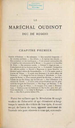 Le maréchal Oudinot, duc de Reggio : d'après les souvenirs inéd. de la maréchale