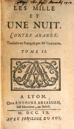 Les Mille Et Une Nuit : Contes Arabes, 2