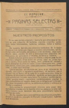 Nuestros propósitos