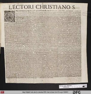 Lectori Christiano S. Quam pretiosa conspectu Dei gloriosi fuerit illa mors ... Dn. Philippi Wagneri ...