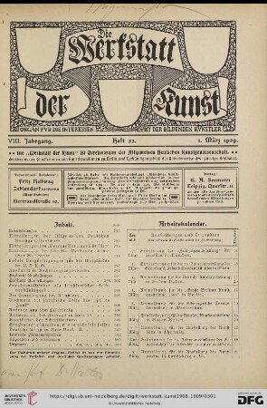 Heft 22 (1. März 1909)