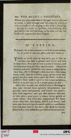 Of casting
