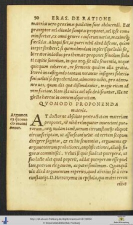 Quomodo Proponenda materia
